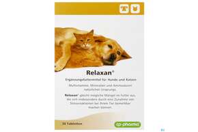 Veterinaerprodukte Relaxan/tabl Hunde +katzen 30st, A-Nr.: 3127379 - 01
