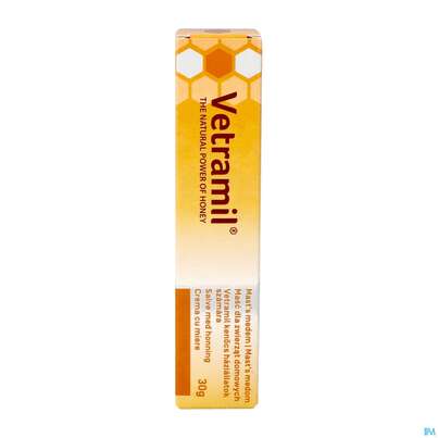 Veterinaerprodukte Vetramil Honigsalbe 30g 1st, A-Nr.: 4789591 - 04