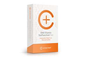 Sie sehen eine Packung DNA Vitamin Stoffwechsel Test, Produktbild: 01 DNA Vitamin Stoffwechsel Test, A-Nr.: 5638546 - 01