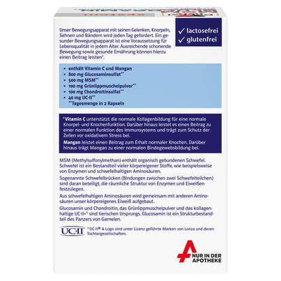 Doppelherz system MSM GLUCOSAMIN - GRÜNLIPPMUSCHEL + CHONDROITIN + VITAMIN C, A-Nr.: 5679410 - 02