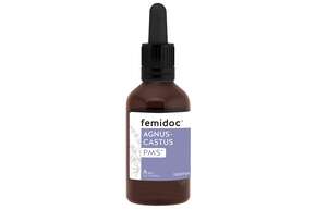 Sie sehen eine Packung femidoc AGNUS CASTUS PMS Tropfen BIO, Produktbild: 01 femidoc AGNUS CASTUS PMS Tropfen BIO, A-Nr.: 5934368 - 01