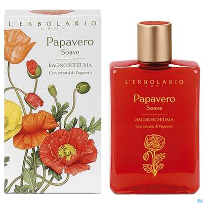 L Erbolario Bad +duschgel Papavero Lieblicher Mohn 036.3 250ml, A-Nr.: 3934163 - 02