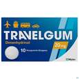 Sie sehen eine Packung Travel-gum Kaugummi-drag 20mg 10st, Produktbild: 01 Travel-gum Kaugummi-drag 20mg 10st, A-Nr.: 0458704 - 01