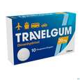 Sie sehen eine Packung Travel-gum Kaugummi-drag 20mg 10st, Produktbild: 02 Travel-gum Kaugummi-drag 20mg 10st, A-Nr.: 0458704 - 02