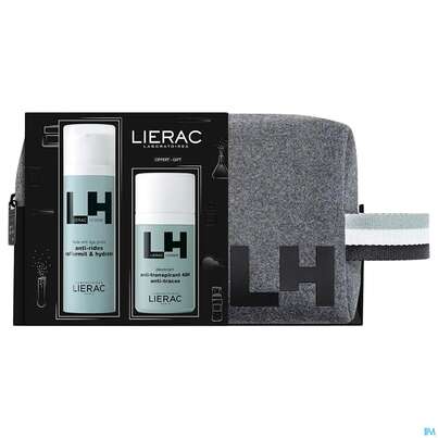 Sie sehen eine Packung Lierac Xmas/homme Fluid Homme Anti-aging Fluid 50ml Deo 50ml +pouch 1st, Produktbild: 01 Lierac Xmas/homme Fluid Homme Anti-aging Fluid 50ml Deo 50ml +pouch 1st, A-Nr.: 5815681 - 01