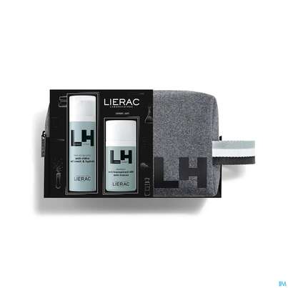 Sie sehen eine Packung Lierac Xmas/homme Fluid Homme Anti-aging Fluid 50ml Deo 50ml +pouch 1st, Produktbild: 02 Lierac Xmas/homme Fluid Homme Anti-aging Fluid 50ml Deo 50ml +pouch 1st, A-Nr.: 5815681 - 02