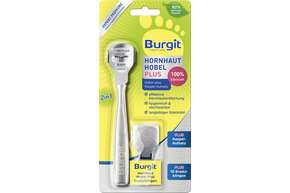 Sie sehen eine Packung Burgit Hornhaut Hobel Plus, Produktbild: 01 Burgit Hornhaut Hobel Plus, A-Nr.: 5406238 - 01