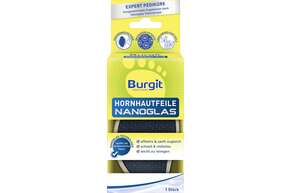 Sie sehen eine Packung Burgit Nanoglas Hornhautfeile, Produktbild: 01 Burgit Nanoglas Hornhautfeile, A-Nr.: 5564925 - 01