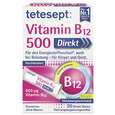 Sie sehen eine Packung TETESEPT Vitamin B12 500µg Direkt Stick, Produktbild: 01 TETESEPT Vitamin B12 500µg Direkt Stick, A-Nr.: 5750616 - 01