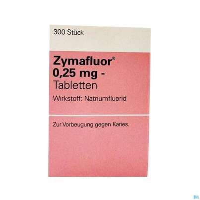 Zymafluor Tabl 0,25mg 300st, A-Nr.: 0063650 - 01