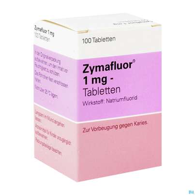 Zymafluor Tabl 1mg 100st, A-Nr.: 0067352 - 02