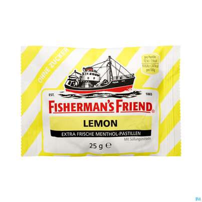 Fisherman&#039;s Friend Pastillen Ohne Zucker Lemon Beutel 25g, A-Nr.: 2143790 - 01