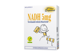 Sie sehen eine Packung Espara NADH-5mg Kapseln, Produktbild: 01 Espara NADH-5mg Kapseln, A-Nr.: 2373633 - 01