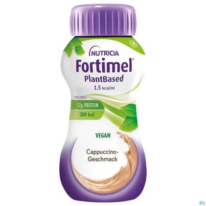 Fortimel/plantbased 200ml Trinknahrung 1,5kcal Cappuccino 24st, A-Nr.: 5699944 - 02