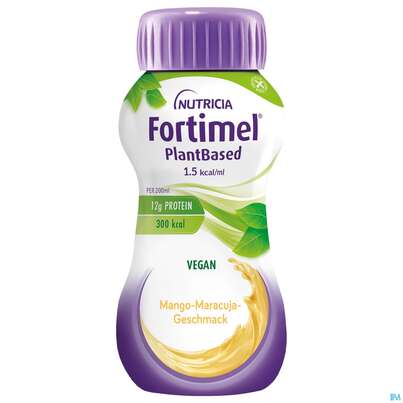 Fortimel/plantbased 200ml Trinknahrung 1,5kcal Mango 4st, A-Nr.: 5699973 - 02