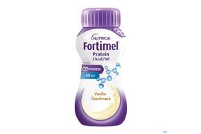 Sie sehen eine Packung Fortimel/protein 200ml 2kcal Vanille 4st, Produktbild: 01 Fortimel/protein 200ml 2kcal Vanille 4st, A-Nr.: 5833408 - 01