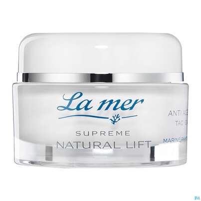 Sie sehen eine Packung La Mer Mit Parfum Supreme Natural Lift Antiage Tagescreme Tiege 50ml, Produktbild: 01 La Mer Mit Parfum Supreme Natural Lift Antiage Tagescreme Tiege 50ml, A-Nr.: 4329671 - 01