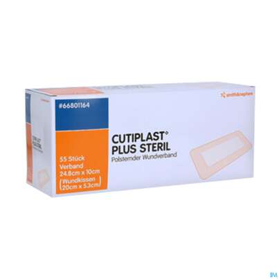 Sie sehen eine Packung Wundverband Cutiplast Steril 25x 10cm 1476 1st, Produktbild: 02 Wundverband Cutiplast Steril 25x 10cm 1476 1st, A-Nr.: 1352907 - 02