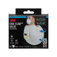 3M™ Maske für Hand- und Maschinenschleifen, FFP2, mit Ventil, 3 pro Packung, A-Nr.: 5646876 - 02
