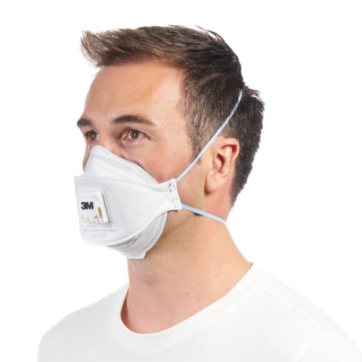 3M™ Aura™ Comfort Cool Flow™ Partikelmaske 9322+, FFP2, mit Ventil, 5er-Packung, A-Nr.: 5920171 - 03