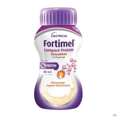 Fortimel/compact/protein 125ml/trinknahrung Waermender Ingwer 24st, A-Nr.: 5282457 - 01