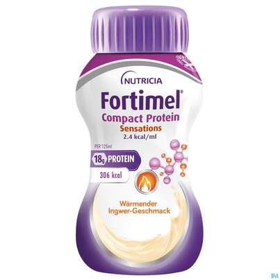 Fortimel/compact/protein 125ml/trinknahrung Waermender Ingwer 24st, A-Nr.: 5282457 - 02