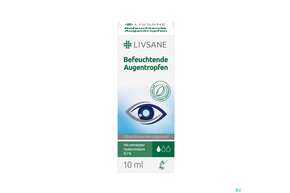 Sie sehen eine Packung Augentropfen Livsane Befeuchtend 10ml, Produktbild: 01 Augentropfen Livsane Befeuchtend 10ml, A-Nr.: 5731984 - 01