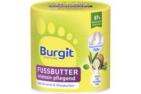 Sie sehen eine Packung Burgit Intensiv Fußbutter 150ml, Produktbild: 01 Burgit Intensiv Fußbutter 150ml, A-Nr.: 5759333 - 01