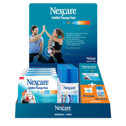 Nexcare™ ColdHot Therapy Pack mit Thermoindicator + Cold Spray GRATIS Display, A-Nr.: 5421976 - 01