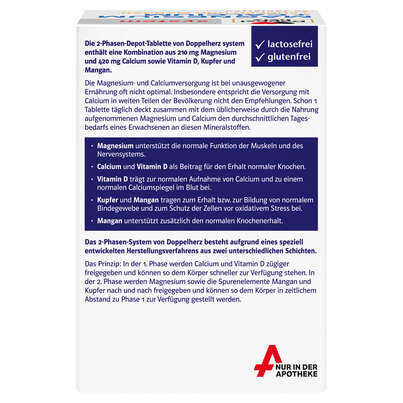Doppelherz system MAGNESIUM + CALCIUM DEPOT 2-Phasen-Effekt, A-Nr.: 5678155 - 04