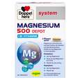 Sie sehen eine Packung Doppelherz system Magnesium 500 Depot + B-Vitamine, Produktbild: 01 Doppelherz system Magnesium 500 Depot + B-Vitamine, A-Nr.: 5678072 - 01
