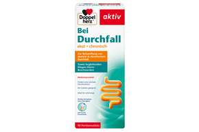 Sie sehen eine Packung Doppelherz Bei Durchfall, Produktbild: 01 Doppelherz Bei Durchfall, A-Nr.: 5706414 - 01