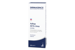 Sie sehen eine Packung DERMASENCE Adtop 40% Urea Oleogel, Produktbild: 01 DERMASENCE Adtop 40% Urea Oleogel, A-Nr.: 5942072 - 01