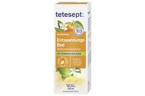 Sie sehen eine Packung tetesept Entspannungs Bad, Produktbild: 01 tetesept Entspannungs Bad, A-Nr.: 1150227 - 01