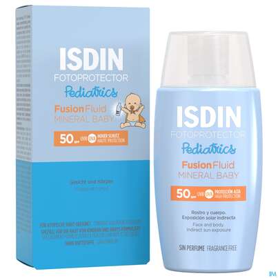 Sie sehen eine Packung Sonnenprodukte Isdin/fotoprotection Pediatrics Mineral Baby Lsf 50 50ml, Produktbild: 03 Sonnenprodukte Isdin/fotoprotection Pediatrics Mineral Baby Lsf 50 50ml, A-Nr.: 5570222 - 03