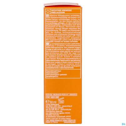 Sie sehen eine Packung Sonnenprodukte Vichy Ideal Soleil Fluid Lsf50 Dry 50ml, Produktbild: 07 Sonnenprodukte Vichy Ideal Soleil Fluid Lsf50 Dry 50ml, A-Nr.: 3950512 - 07