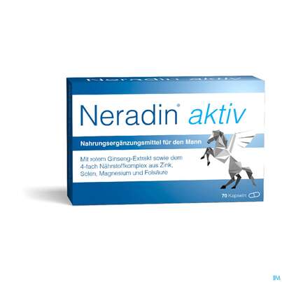 Sie sehen eine Packung Neradin Aktiv Kapseln 70st, Produktbild: 02 Neradin Aktiv Kapseln 70st, A-Nr.: 5834891 - 02
