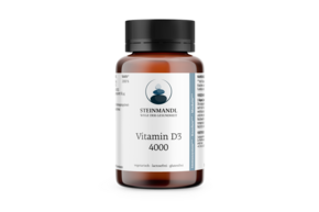 Sie sehen eine Packung STEINMANDL VITAMIN D3 4000 KPS 30ST, Produktbild: 01 STEINMANDL VITAMIN D3 4000 KPS 30ST, A-Nr.: 5962583 - 01