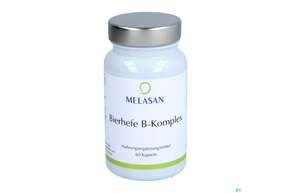 Sie sehen eine Packung Bierhefe Kapseln B-komplex -melasan 60st, Produktbild: 01 Bierhefe Kapseln B-komplex -melasan 60st, A-Nr.: 2689483 - 01