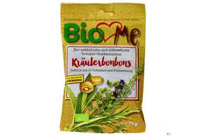 Sie sehen eine Packung Bio Love Me Bonbons Kraeuter 75g, Produktbild: 01 Bio Love Me Bonbons Kraeuter 75g, A-Nr.: 4139350 - 01