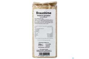 Sie sehen eine Packung Braunhirse Wildform Gemahlen 500g, Produktbild: 01 Braunhirse Wildform Gemahlen 500g, A-Nr.: 4900924 - 01