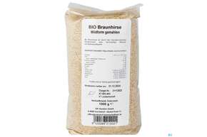 Sie sehen eine Packung Braunhirse Wildform Gemahlen Bio 1kg, Produktbild: 01 Braunhirse Wildform Gemahlen Bio 1kg, A-Nr.: 4901421 - 01