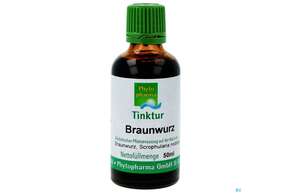 Sie sehen eine Packung Braunwurz Tinktur Phytopharma 50ml, Produktbild: 01 Braunwurz Tinktur Phytopharma 50ml, A-Nr.: 3107537 - 01