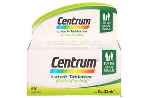 Sie sehen eine Packung Centrum Lutschtabl Frisch +fruchtig 60st, Produktbild: 01 Centrum Lutschtabl Frisch +fruchtig 60st, A-Nr.: 4084198 - 01