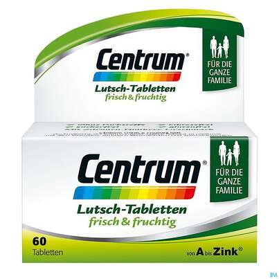 Centrum Lutschtabl A-zink Frisch +fruchtig 60st, A-Nr.: 4084198 - 02