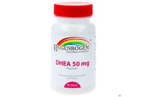 Sie sehen eine Packung Dhea Kapseln 50mg -regenbogen Apo 90st, Produktbild: 01 Dhea Kapseln 50mg -regenbogen Apo 90st, A-Nr.: 5381857 - 01