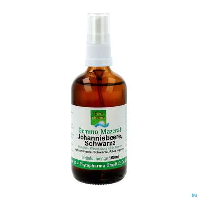 Gemmo Mazerat Johannisbeere/schwarz Ribes Nigrum/+spruehkopf Phytopharma 100ml, A-Nr.: 5394110 - 02