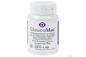 Sie sehen eine Packung Glaucomac Kapseln 30st, Produktbild: 01 Glaucomac Kapseln 30st, A-Nr.: 3387086 - 01