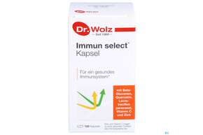 Sie sehen eine Packung Immun Select Kapseln Dr.wolz Nr.60 120st, Produktbild: 01 Immun Select Kapseln Dr.wolz Nr.60 120st, A-Nr.: 5372321 - 01