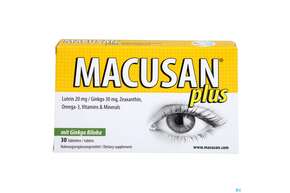Sie sehen eine Packung Macusan Tabl Plus 30st, Produktbild: 01 Macusan Tabl Plus 30st, A-Nr.: 3016591 - 01